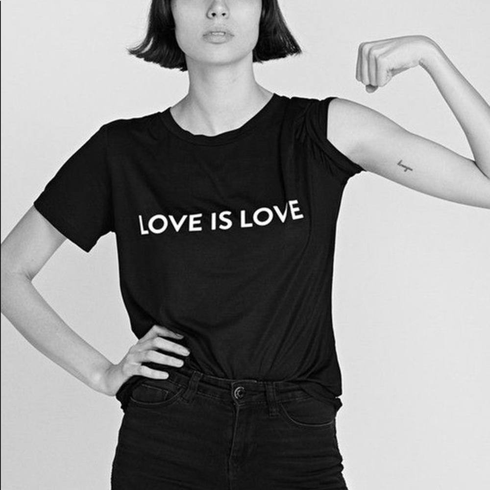 Prabal Gurung Love Is Love Crop Tee